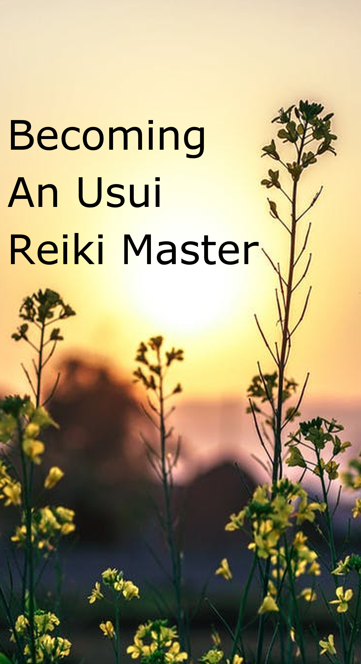 Becoming An Usui Reiki Master