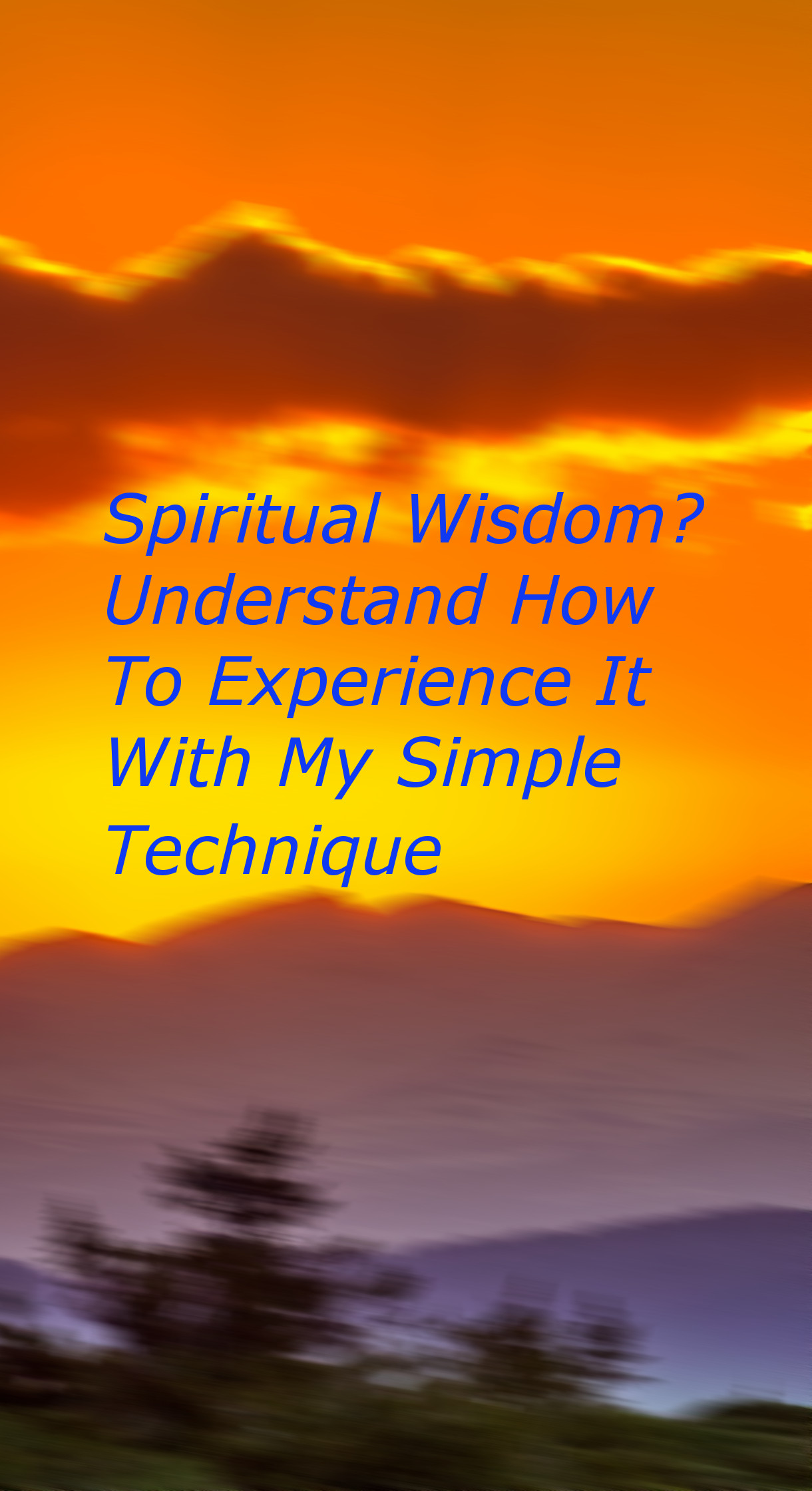 Spiritual Wisdom Understanding